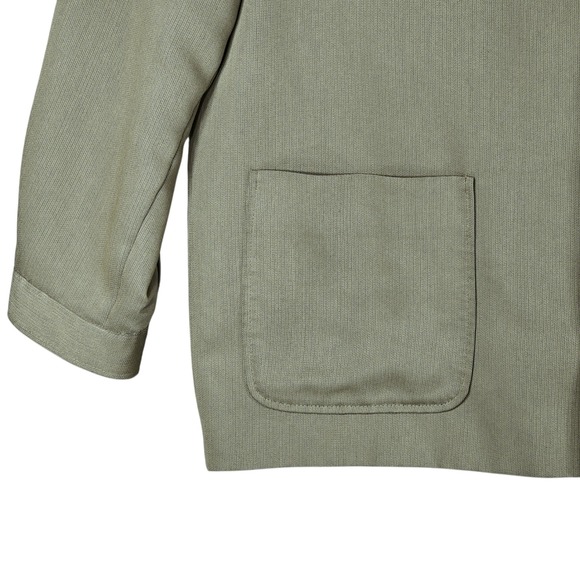 Lineage Mens XL Button Up Blazer Jacket Beige Made in‎ Turkey Preppy Lightweight - Picture 9 of 12